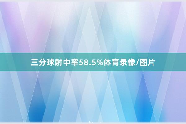 三分球射中率58.5%体育录像/图片